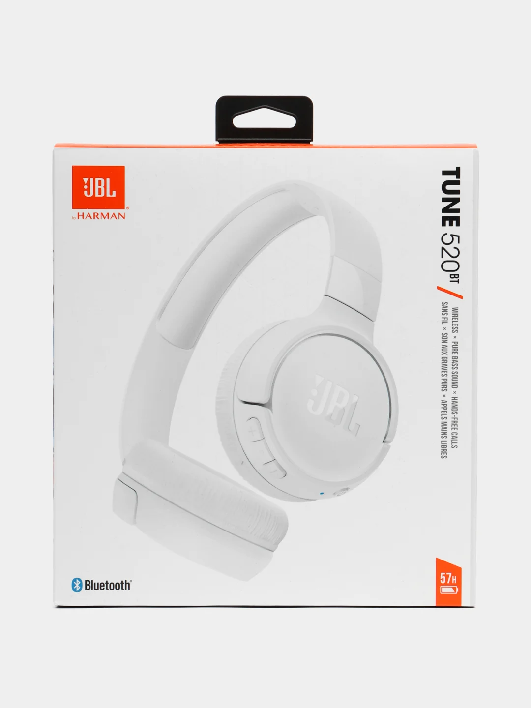 Белый наушники JBL Tune 520BT