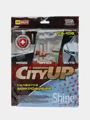 Салфетка микрофибра для стекла, City-UP, 35 х 40 см, СА-106