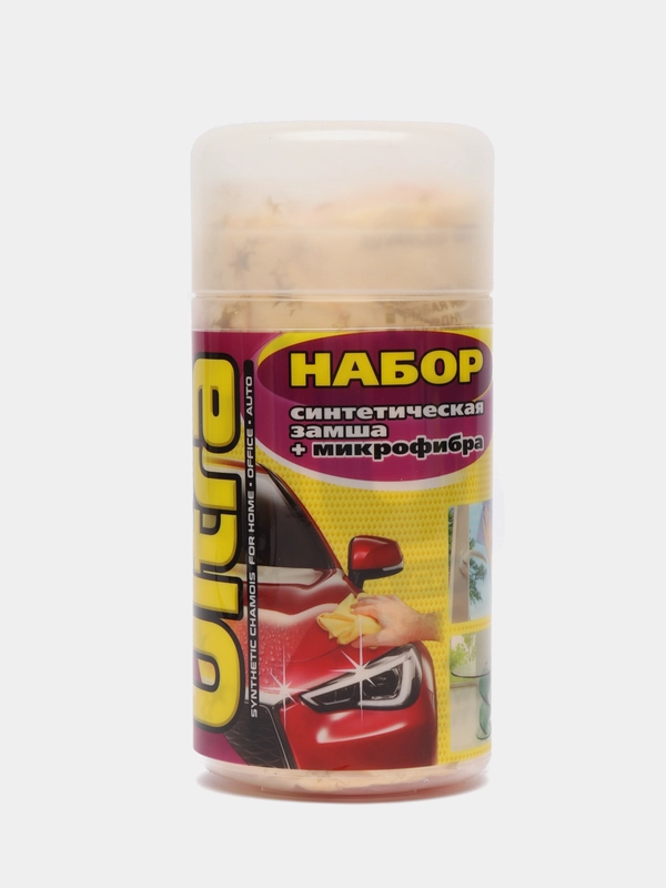 Набор из 2 салфеток, синтетическая замша и микрофибра, CU-211 CityUP