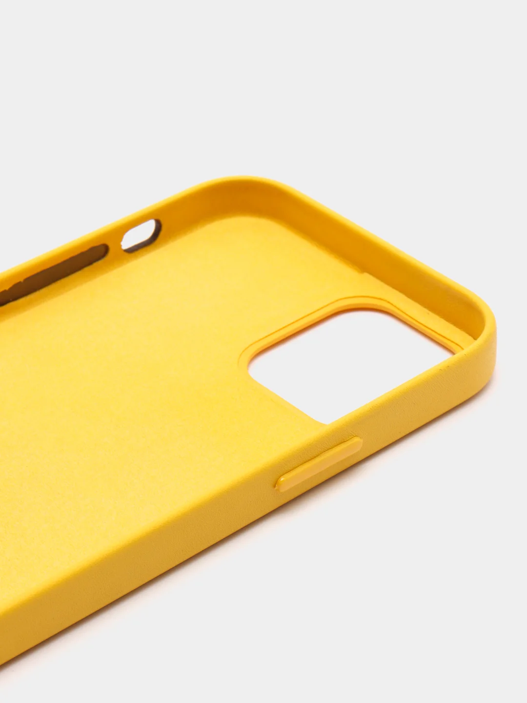 Желтый чехол Leather Case, для IPhone 12/ 12 Pro/ 12 Pro Max, под кожу