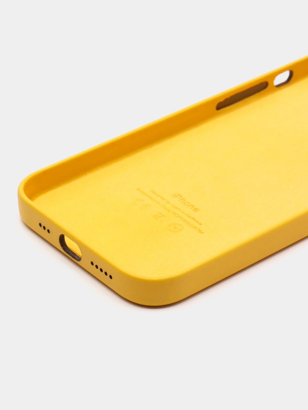 Желтый чехол Leather Case, для IPhone 12/ 12 Pro/ 12 Pro Max, под кожу