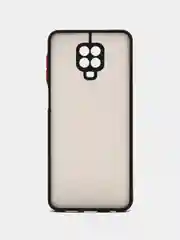 Черный чехол Xiaomi Redmi Note 9s, Note 9 Pro, Note 9 Pro Max Редми Нот 9с пластиковый матовый