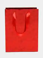 Красный пакет бумажный, 24*18*9 см, голография, 200897872