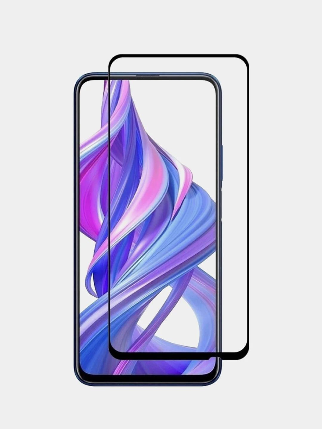 Черный защитное стекло 9D для Honor 9X Pro/9X/Huawei Y9 2019/Y9s/P Smart Z