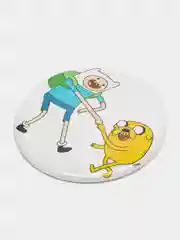 Голубой значки "Время приключений" (Adventure Time), 56 мм
