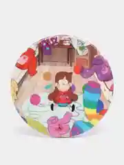 Красный значки Гравити Фолз большие 56мм, Gravity Falls