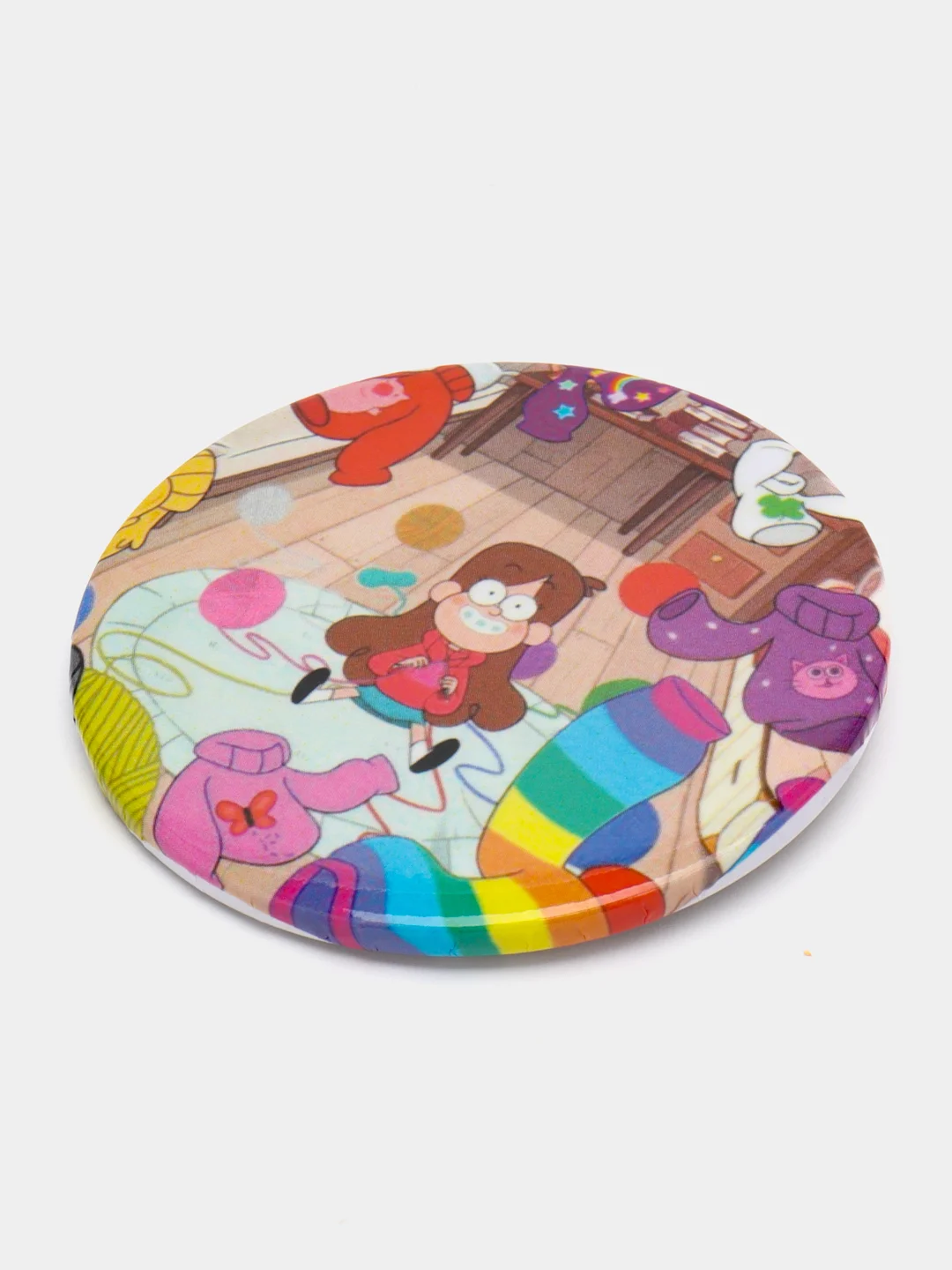 Красный значки Гравити Фолз большие 56мм, Gravity Falls