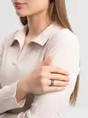 Разноцветный кольцо стальное