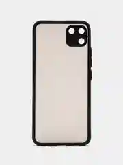 Угольный чехол Realme C11 2020, пластиковый матовый с цветными кнопками