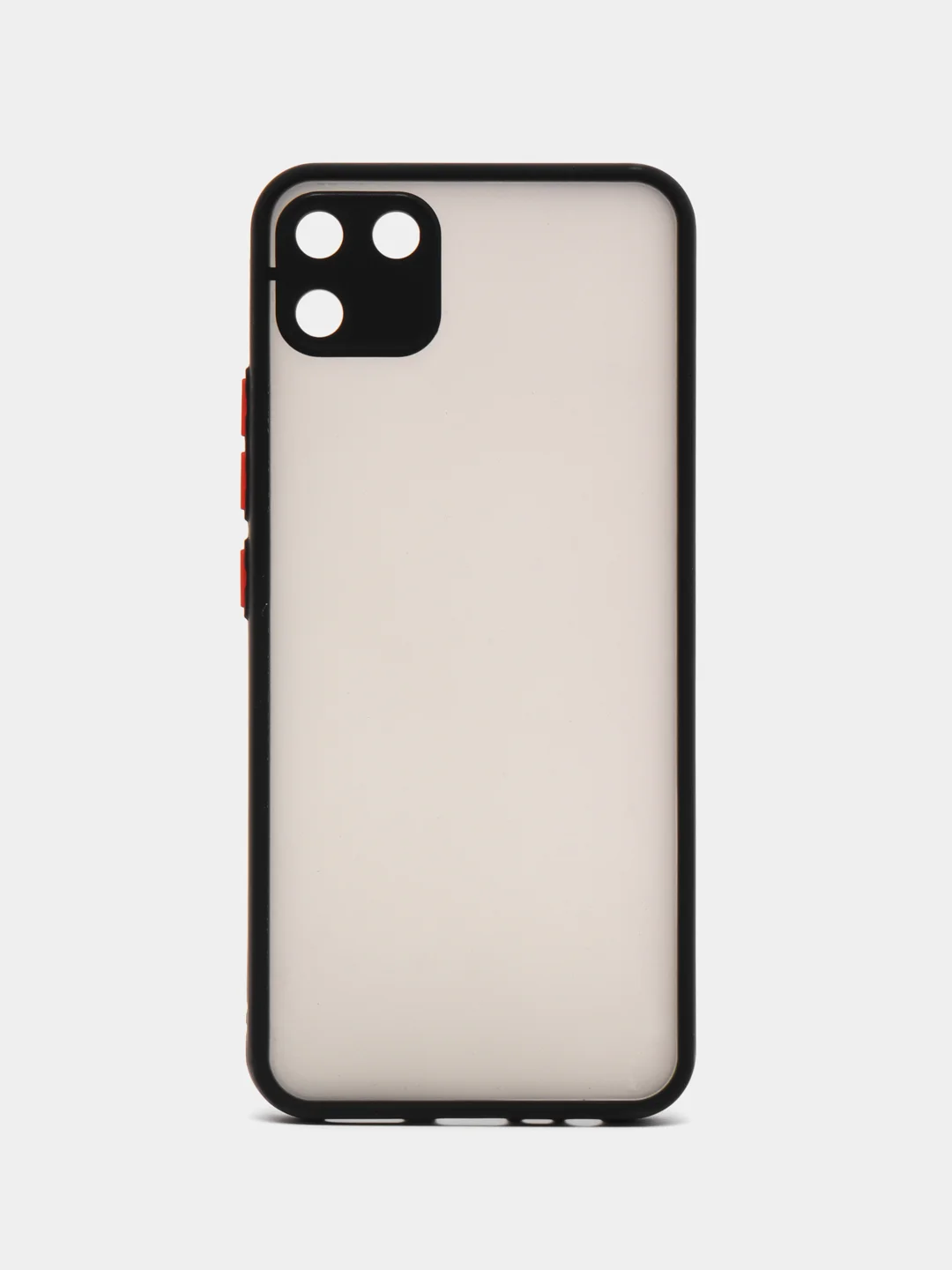 Угольный чехол Realme C11 2020, пластиковый матовый с цветными кнопками