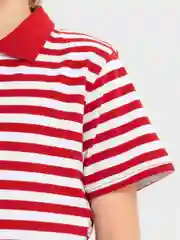 Красный рубашка-поло для мальчика N.O.A. трикотажная, с коротким рукавом