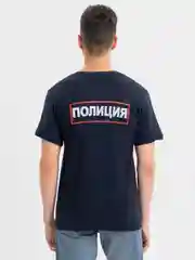 Темно-синий футболка "Полиция", "МВД", повседневная, рабочая