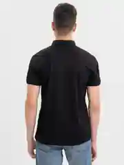 Черный футболка поло мужская