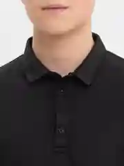Черный футболка поло мужская