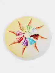 Золотой коврик пляжный круглый 150*150
