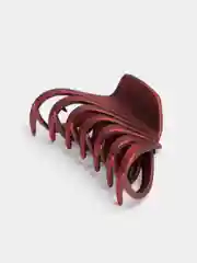 Бордовый каучуковый краб для волос