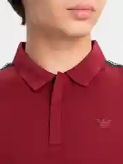 Багровый футболка поло мужская