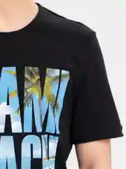 Черный футболка мужская