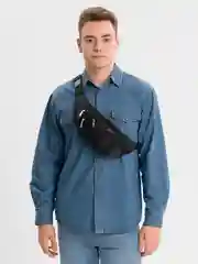 Черный сумка поясная унисекс "Sport"