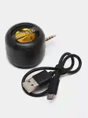 Черный мини AUX колонка