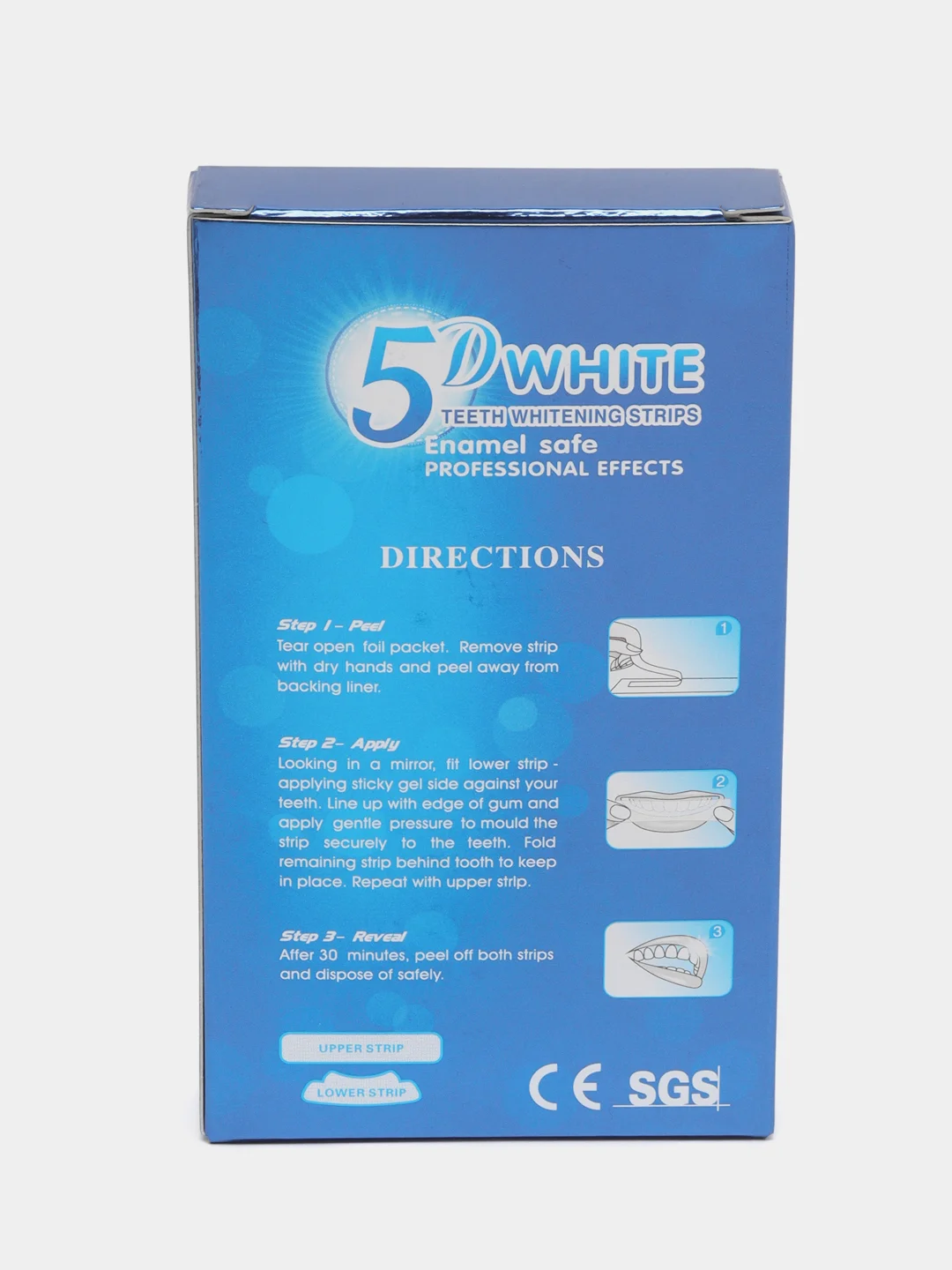 Белый отбеливающие полоски для зубов White 3D, 5D