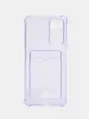 Лавандовый чехол Redmi Note 11 Pro / Note 12 Pro 4G Нот 11 Про прозрачный с карманом для карты
