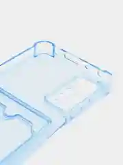 Голубой чехол Redmi Note 11 Pro / Note 12 Pro 4G Нот 11 Про прозрачный с карманом для карты