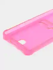 Фуксия чехол для Samsung Galaxy A53 (Самсунг Галакси А53) 5G, прозрачный, с карманом для карты