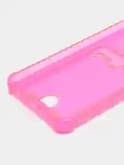 Фуксия чехол для Realme C55 / Реалми С55, прозрачный, с карманом для карты
