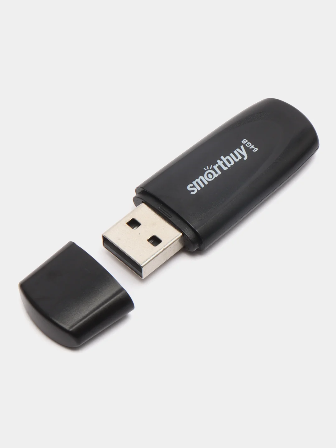 Черный флешка USB SmartBuy Scout, c объёмами памяти на 8 Гб/ 16 Гб/ 32 Гб/ 64 Гб