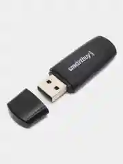 Черный флешка USB SmartBuy Scout, c объёмами памяти на 8 Гб/ 16 Гб/ 32 Гб/ 64 Гб