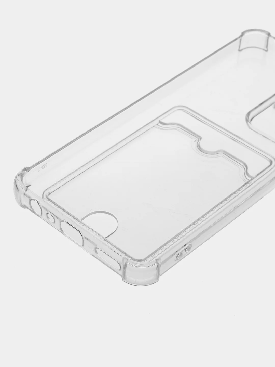 Прозрачный чехол для Realme C55 / Реалми С55, прозрачный, с карманом для карты