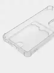 Прозрачный чехол для Realme C55 / Реалми С55, прозрачный, с карманом для карты
