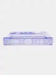Лавандовый чехол противоударный Tecno Spark 10 Pro, Спарк 10 Про, прозрачный, с карманом для карты