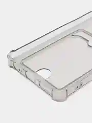 Фуксия чехол противоударный Tecno Spark 10 Pro, Спарк 10 Про, прозрачный, с карманом для карты