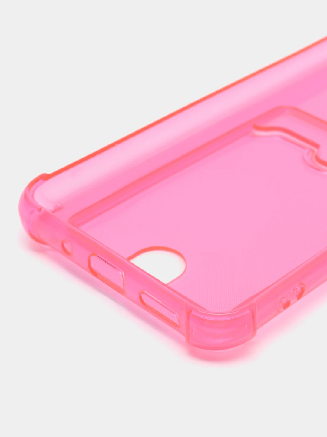 Фуксия чехол для Xiaomi Redmi 9C, Redmi 9C NFC, Redmi 10A, прозрачный, с карманом для карты