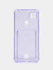 Голубой чехол для Xiaomi Redmi 9C, Redmi 9C NFC, Redmi 10A, прозрачный, с карманом для карты