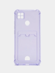 Чехол для Xiaomi Redmi 9C, Redmi 9C NFC, Redmi 10A, прозрачный, с карманом для карты