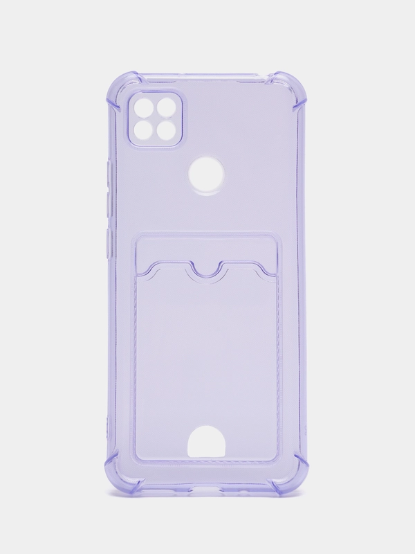 Чехол для Xiaomi Redmi 9C, Redmi 9C NFC, Redmi 10A, прозрачный, с карманом для карты