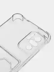 Прозрачный чехол для Xiaomi Redmi Note 10 / Redmi Note 10S / Poco M5s прозрачный с карманом для карты