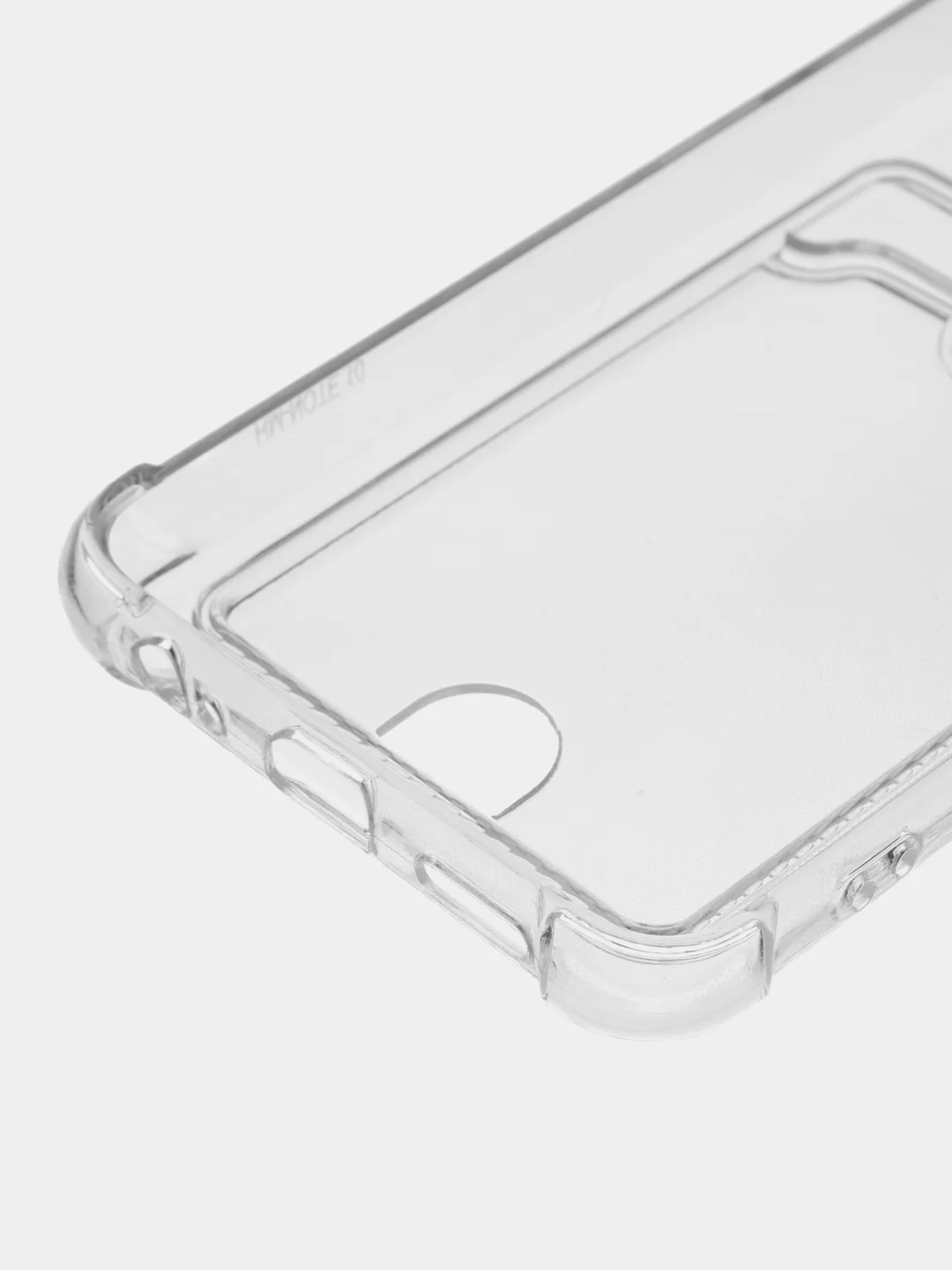 Прозрачный чехол для Xiaomi Redmi Note 10 / Redmi Note 10S / Poco M5s прозрачный с карманом для карты