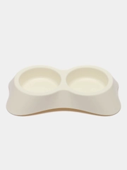 Миска Lilli Pet super food, двойная, для кошек и собак, пластик, для воды и корма, 2*200 мл