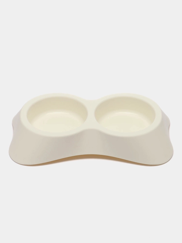 Миска Lilli Pet super food, двойная, для кошек и собак, пластик, для воды и корма, 2*200 мл