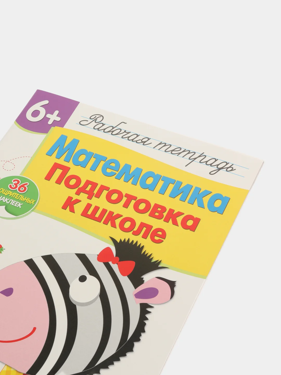 Рабочая тетрадь с наклейками 6+. Математика. Подготовка к школе