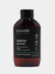 Ecolatier Men Шампунь для волос Сила и укрепление, 400 мл