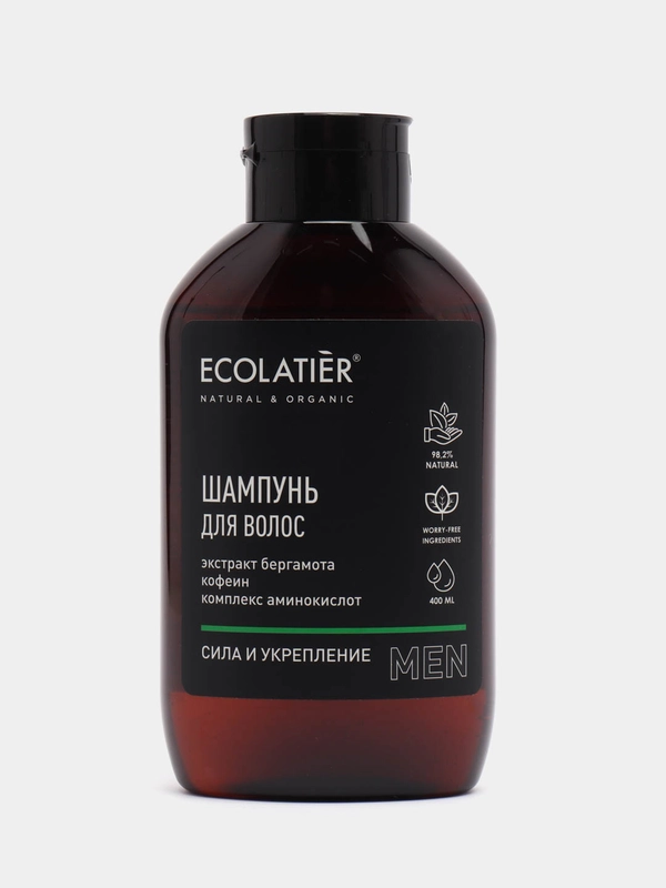 Ecolatier Men Шампунь для волос Сила и укрепление, 400 мл