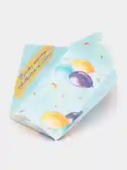 Сиреневый конверт-открытка для денег, подарочный "С Днём рождения"