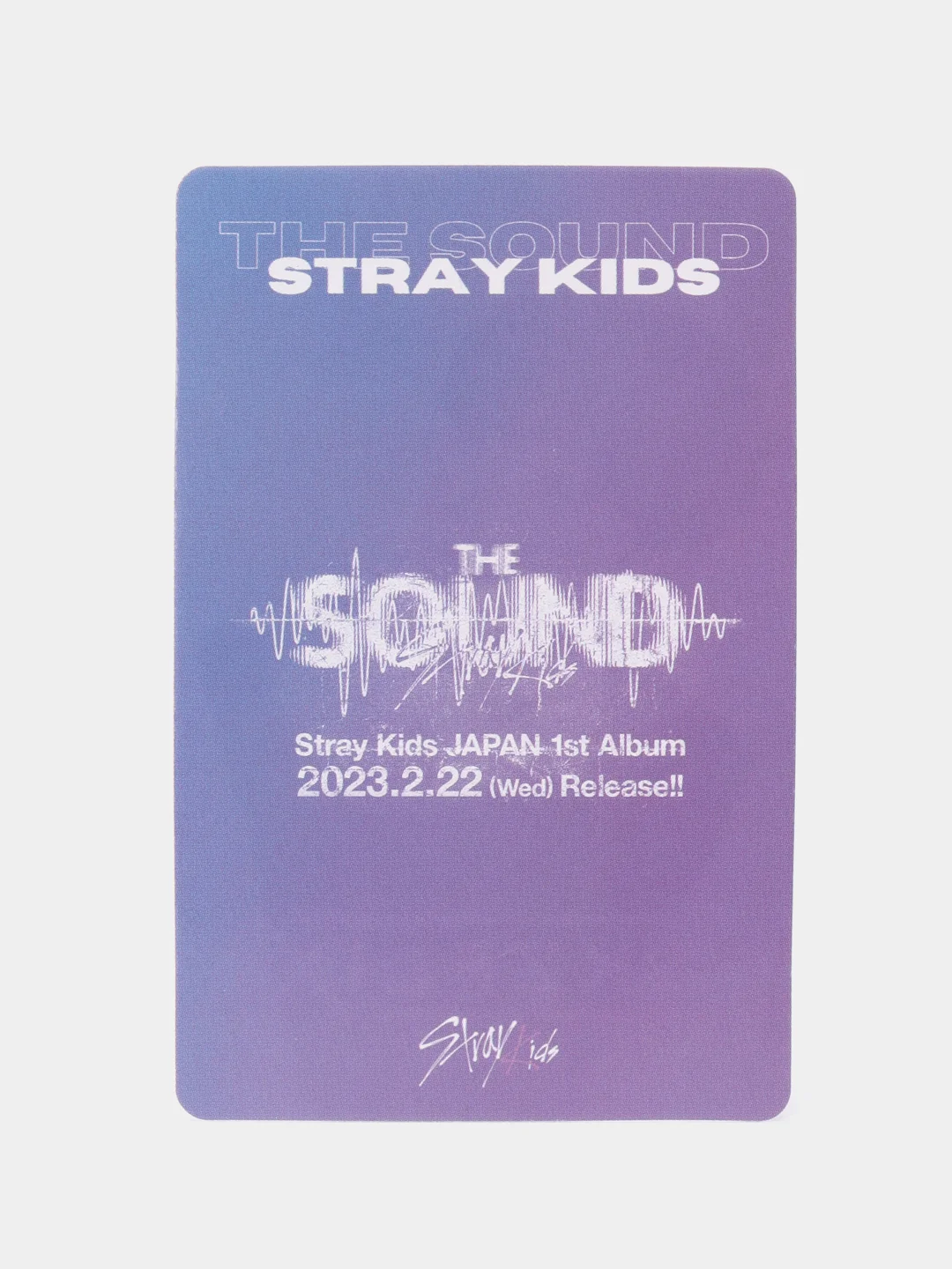 Бежевый меланж карточки K-POP Stray Kids THE SOUND