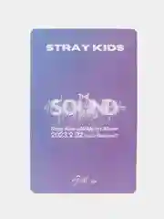 Бежевый меланж карточки K-POP Stray Kids THE SOUND