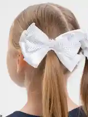 Белый банты на резинке